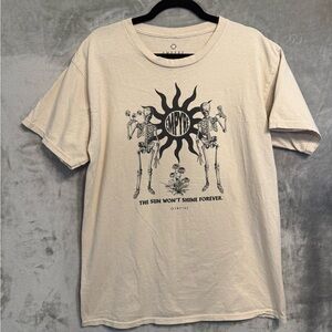 Empyre Beige Skeleton Graphic Tee
